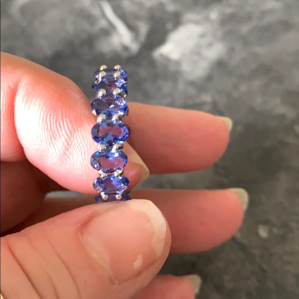 Tanzanite and sterling silver ring - Picture 2 of 4